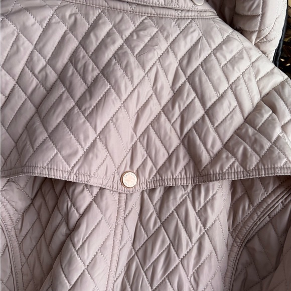 Calvin Klein Beige with dark brown piping coat - Picture 6 of 8